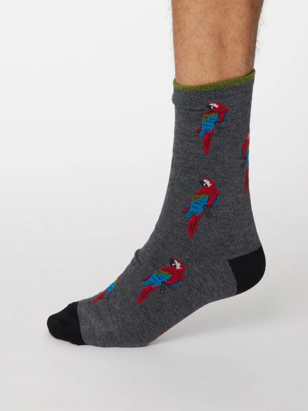 Everyday Socks-Pappagallo Socks - Dark Grey Marle