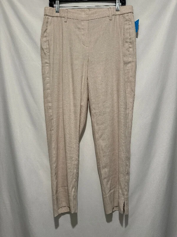 High-waisted Pants-Pants Linen By J. Jill In Beige, Size: M