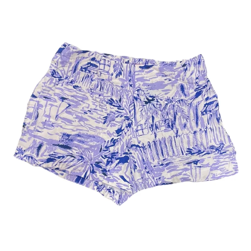 Light Cotton Shorts-Shorts By Lilly Pulitzer In Purple, Size: 4