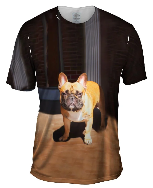 Bold Logo T-shirt-Sun Is In My Eyes French Bulldog