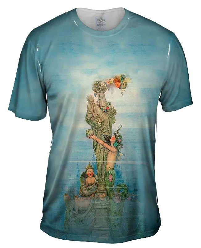 Beach T-shirt-William H Robinson - "Statue Fruit"