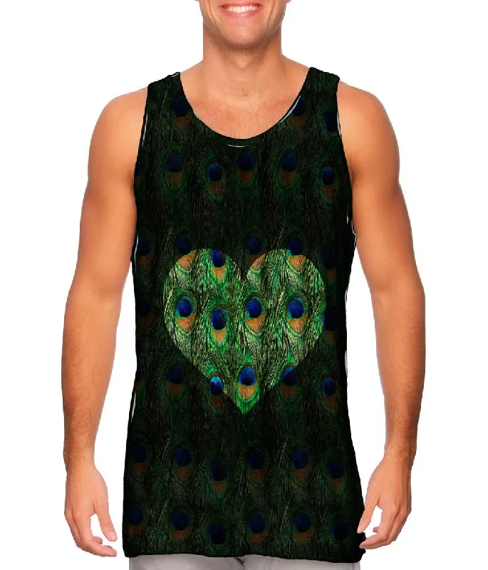 Running Sleeveless Top-Love Peacock Animal Skin