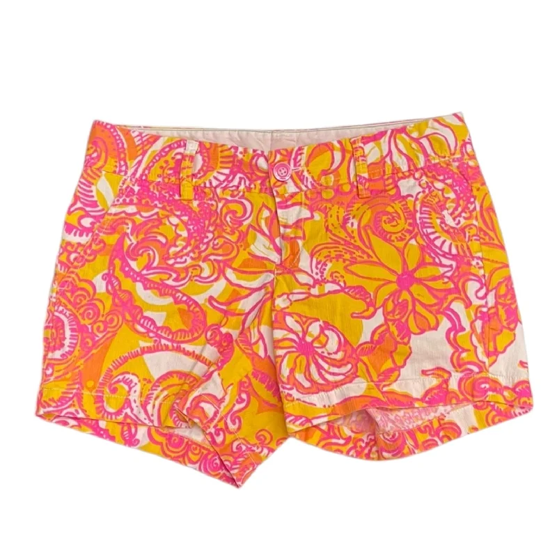 Fashion Shorts-Shorts By Lilly Pulitzer In Orange & Pink, Size: 6