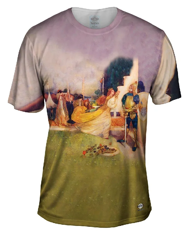 All Over Print T-shirt-William Russell Flint - "Seventh of William Russell Flint_#_s Princess Ida" (1909)