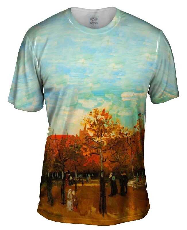 Music Band T-shirt-Van Gogh -"Bois de Boulogne" (1886)