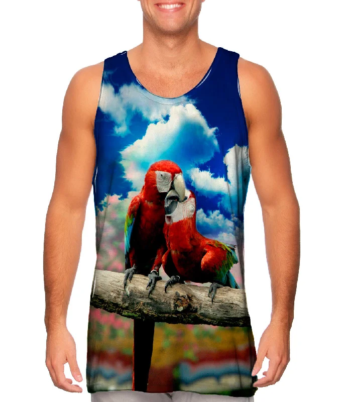 Sportswear Tank-Love Kiss Macaw