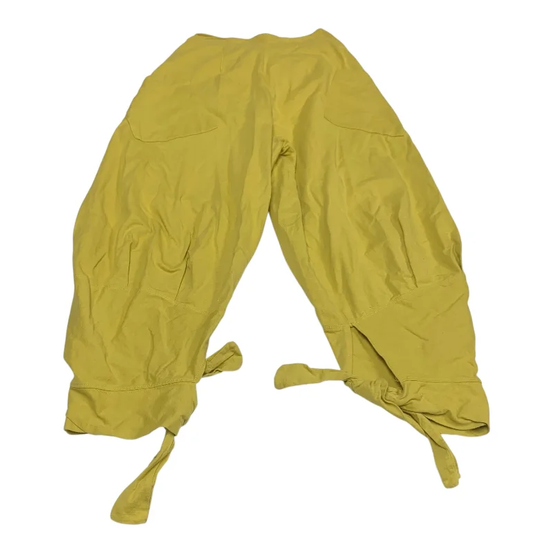 Black Pants-Pants Joggers By Free People In Yellow, Size: S