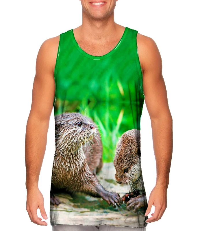 Long Tank Top-Manicure Asiatic Otters