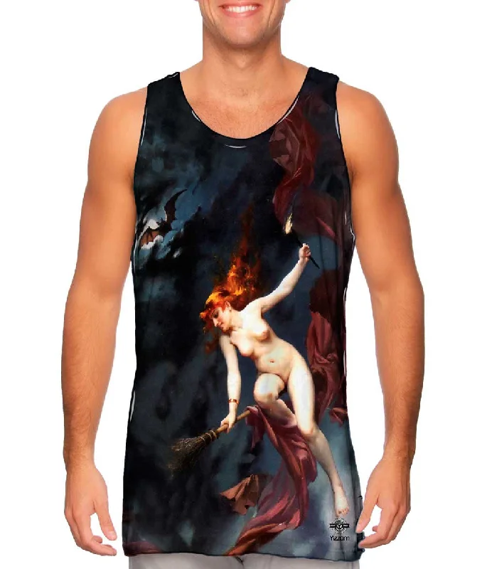 Activewear Sleeveless Shirt-Luis Ricardo Falero - "The Witches Sabbath" (1880)