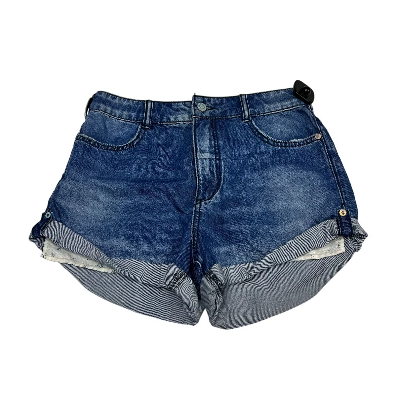 Printed Shorts-Shorts By Pilcro In Blue Denim, Size: 2