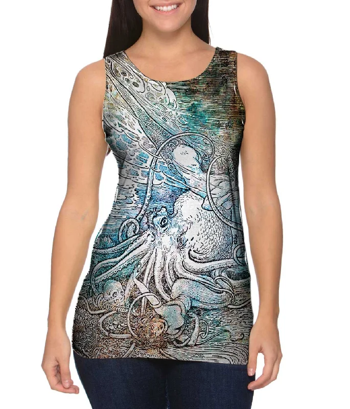 Sports Tank Top-Louis Rhead - "Mermaid Octopus"