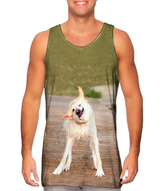 Tank Top With Logo-Labrador Water Shake