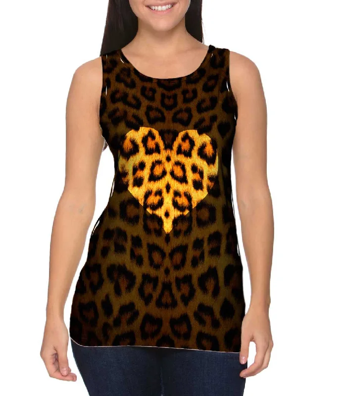 Mesh Tank Top-Love Leopard Animal Skin