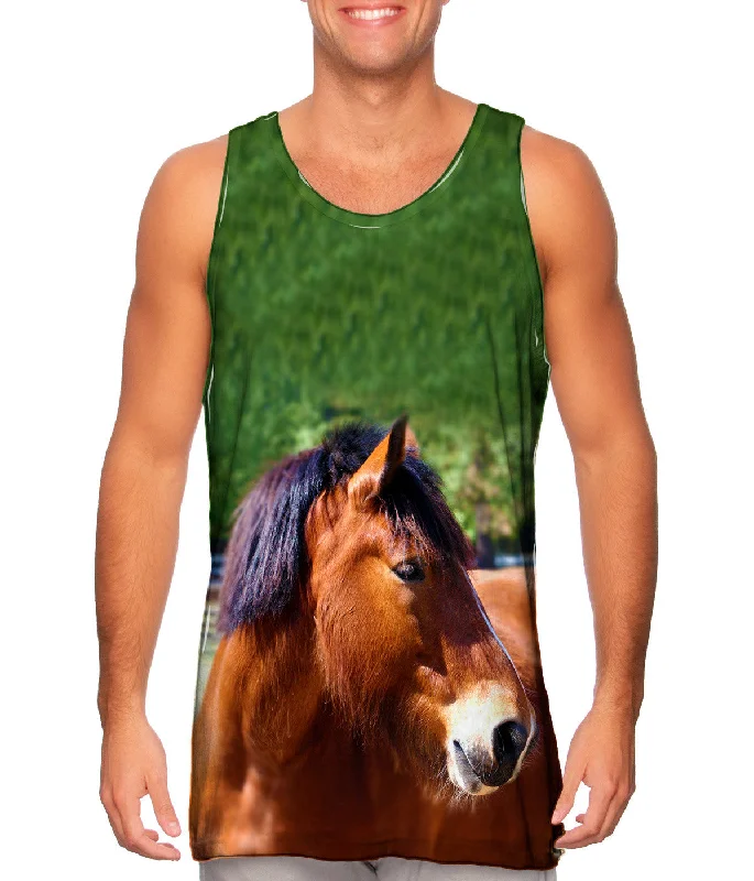 Outdoor Sleeveless Top-Longing  Horse