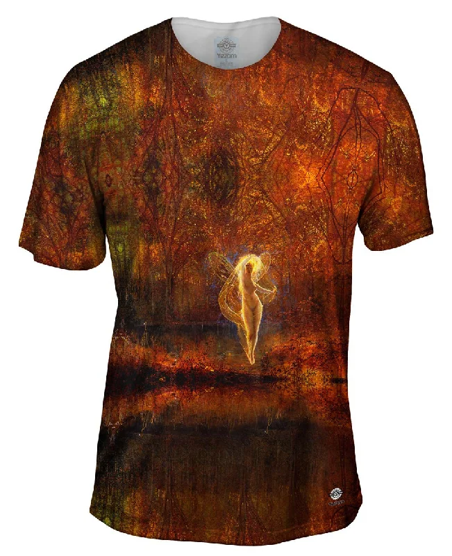 Inspirational T-shirt-John Atkinson Grimshaw - "Dame Autumn has a mournful face" (1871)