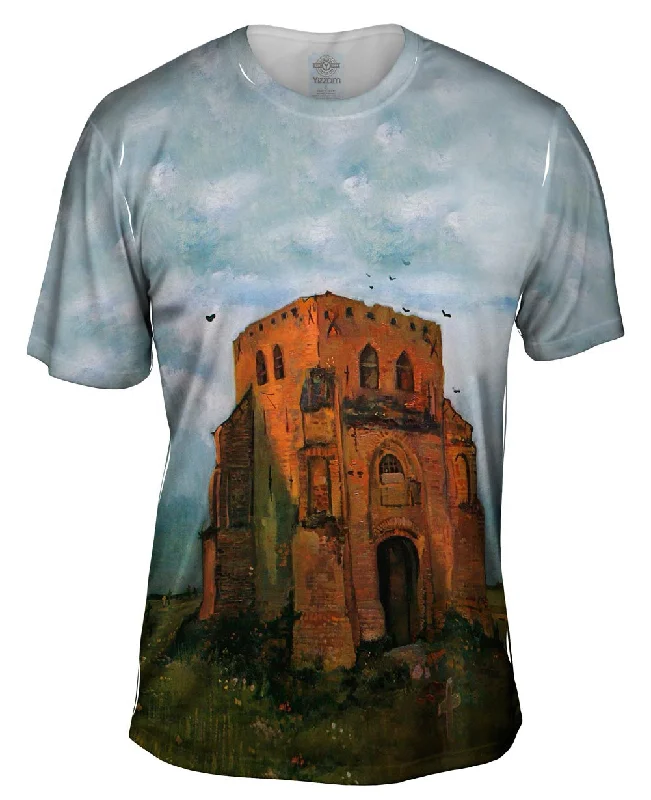 T-shirt With Logo-Van Gogh -"Country Churchyard" (1885)