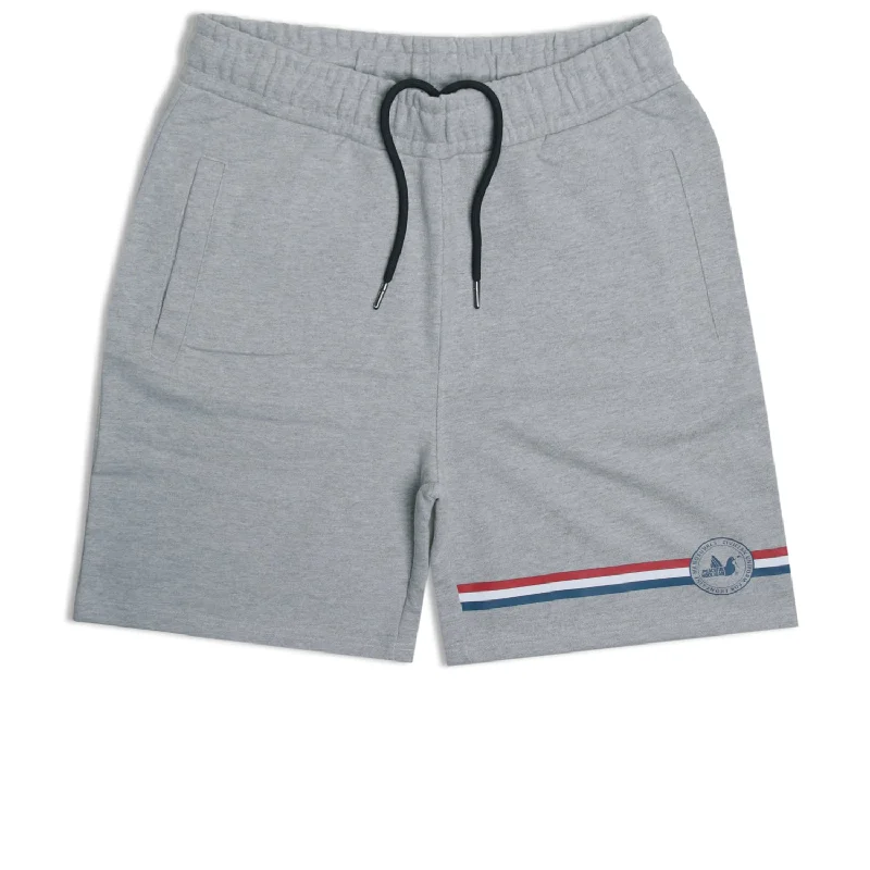 Relaxed Shorts-Hibbert Shorts Marl Grey