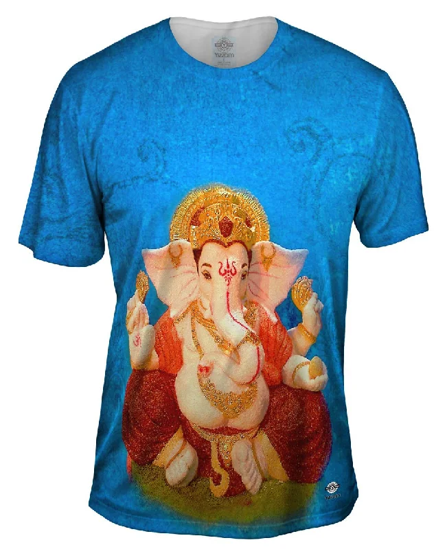 Casual Wear T-shirt-Sonphoto - "Blue Hindu God Ganpathy" (2011)