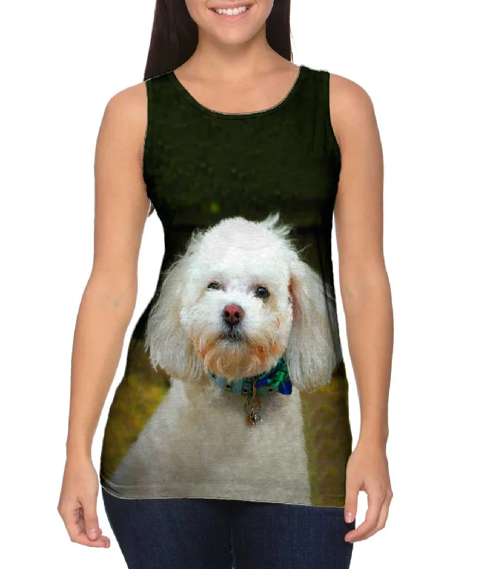 Sportswear Tank-Little White Poodle