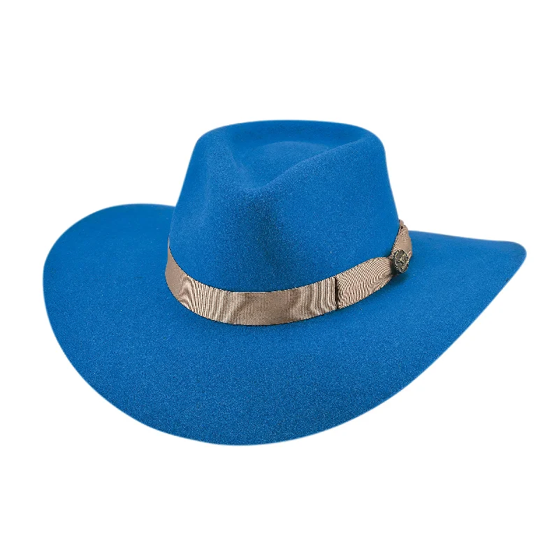 Leather Hat-Street Gossip Royal Blue