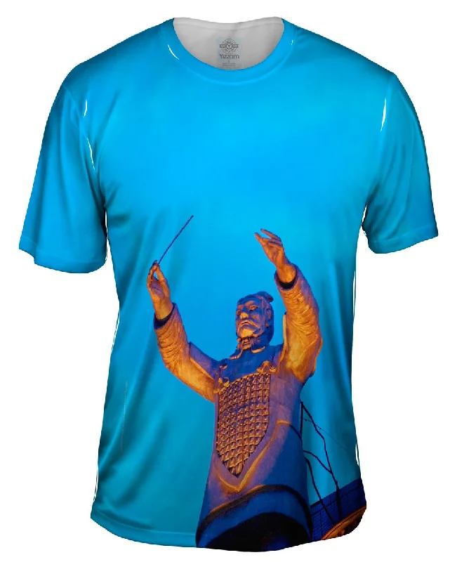 Artistic Print T-shirt-Terracotta Orchestra Theater