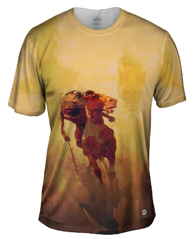 Eco-friendly T-shirt-Newell Convers Wyeth - "The Indian Lance"