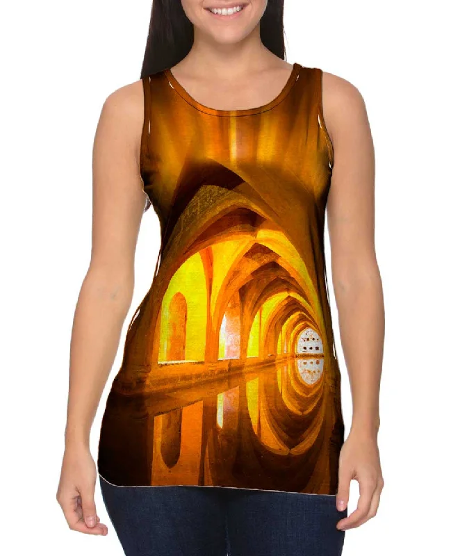 Casual Tank Top-Los Banos De Dona Maria De Padilla