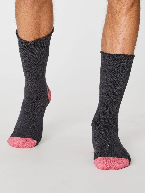 Long Socks-Walker Socks - Charcoal