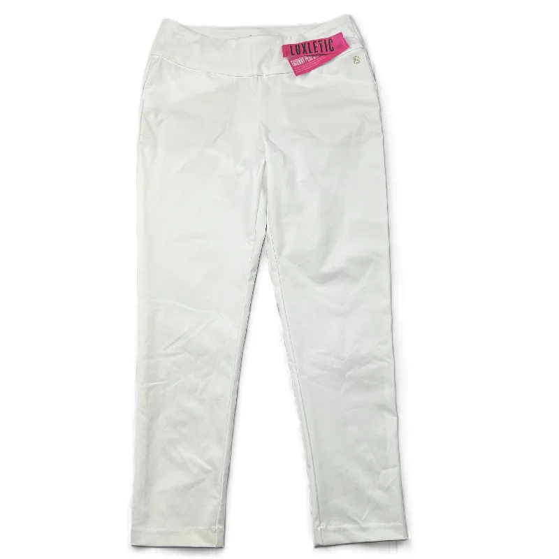 Comfortable Jogger Pants-White Pants Designer By Lilly Pulitzer, Size: 8