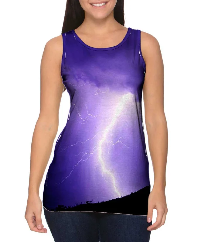 Comfortable Sports Tank-Lightning Strike Purple