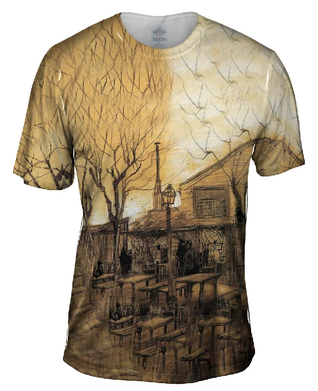 Crewneck T-shirt-Van Gogh -"Guinguette" (1886)