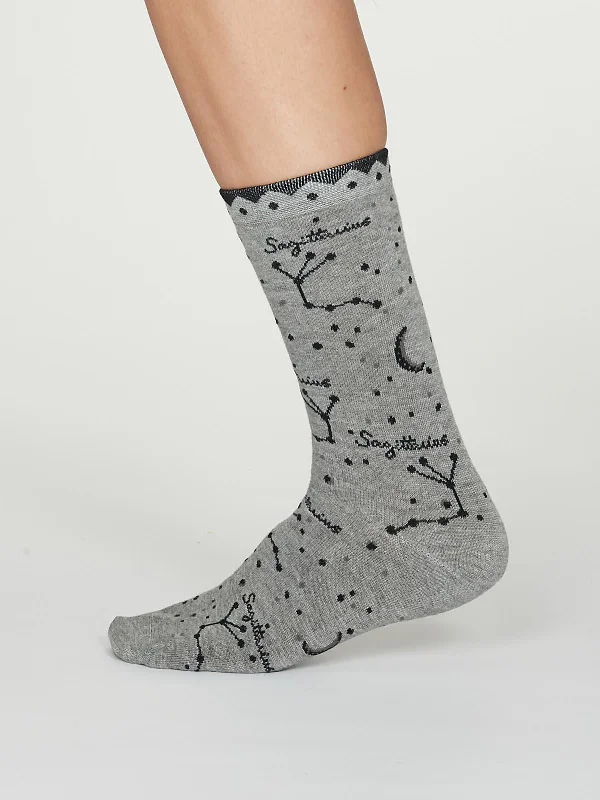 Snow Socks-Sagittarius Zodiac Bamboo Organic Cotton Horoscope Star Sign Socks