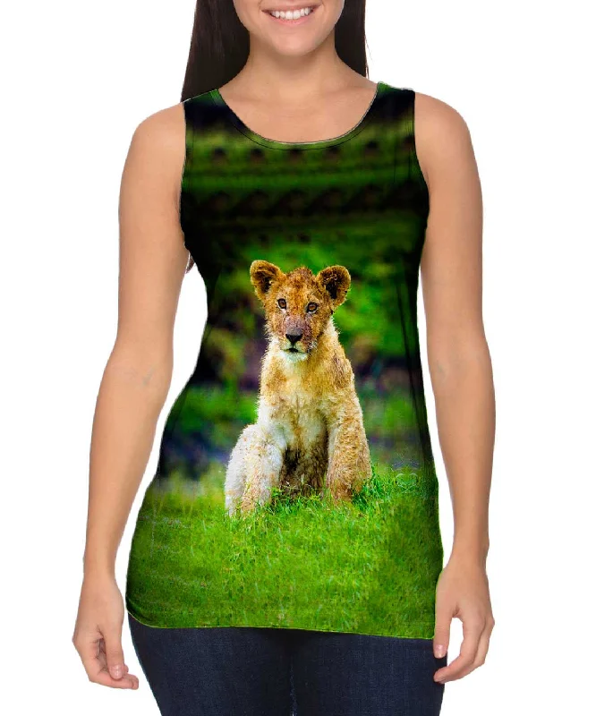 Relaxed Fit Tank-Long Day Lion Cub