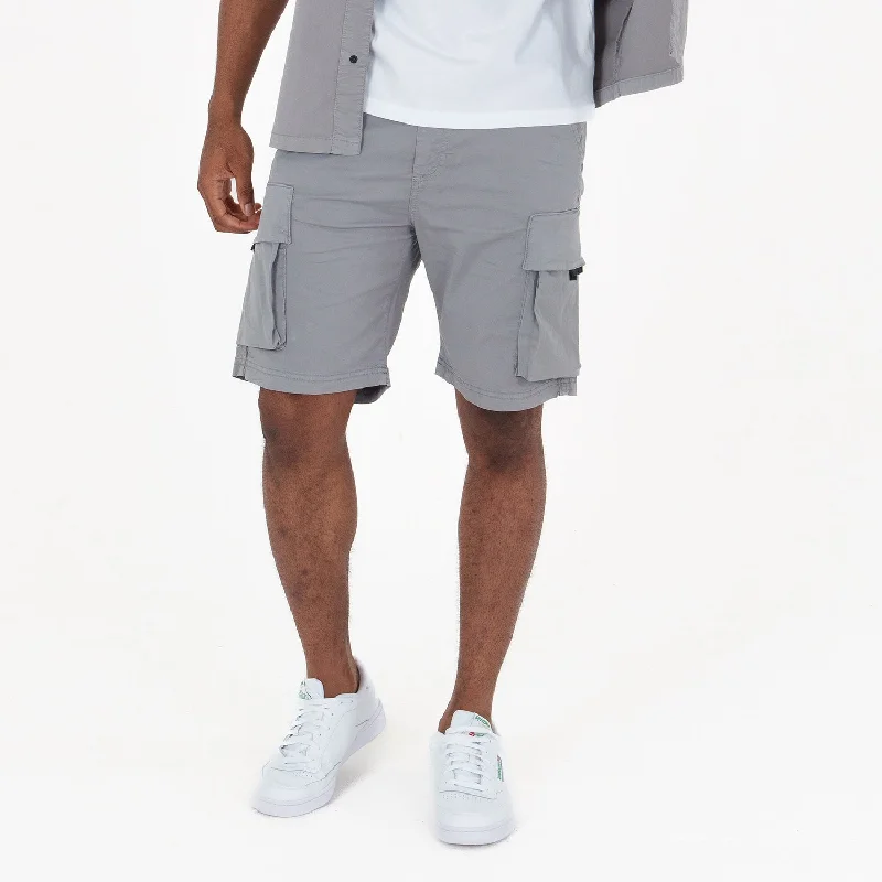 High Rise Shorts-Pincher Shorts Chiseled Stone