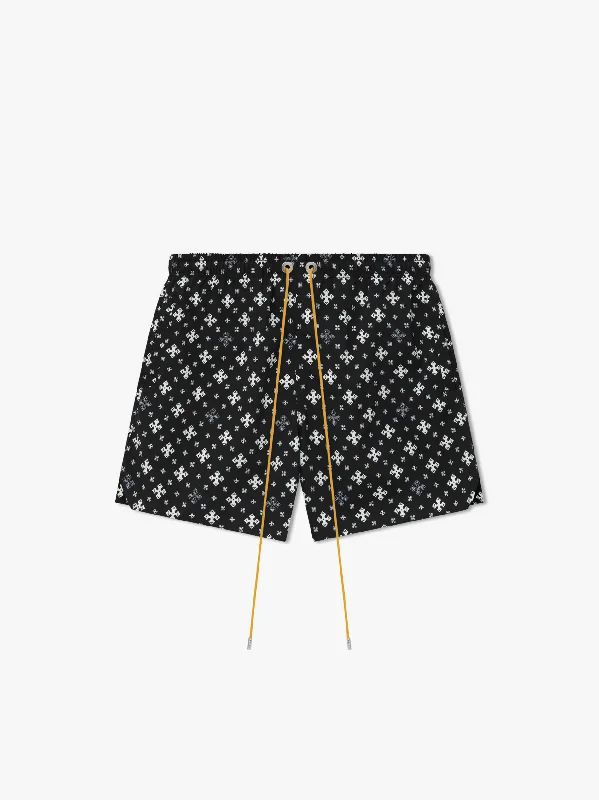 Summer Active Shorts-CROSS BANDANA  SWIM SHORT