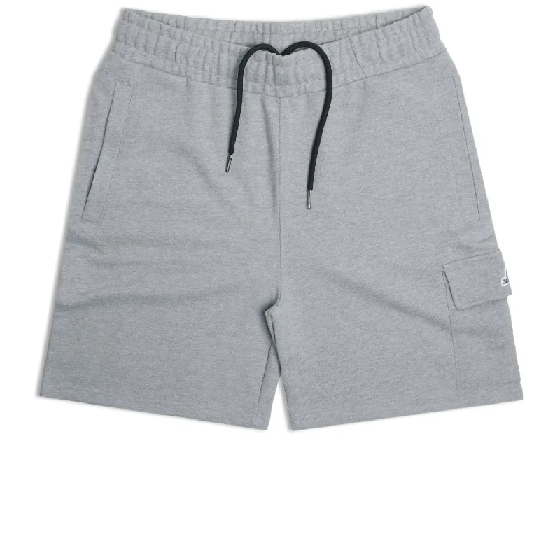 Light Cotton Shorts-Cargo Sweat Shorts Marl Grey