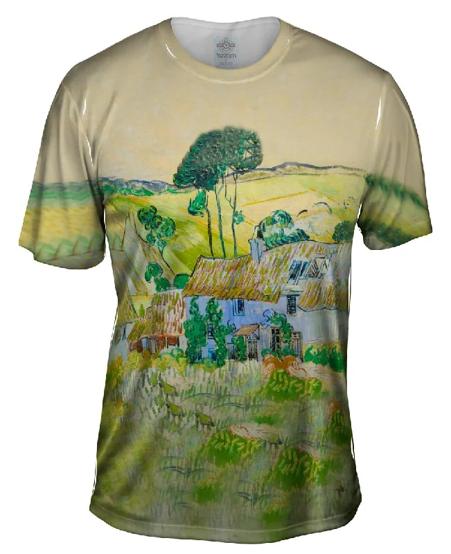 Inspirational T-shirt-Van Gogh -"Farms Near Auvers" (1890)