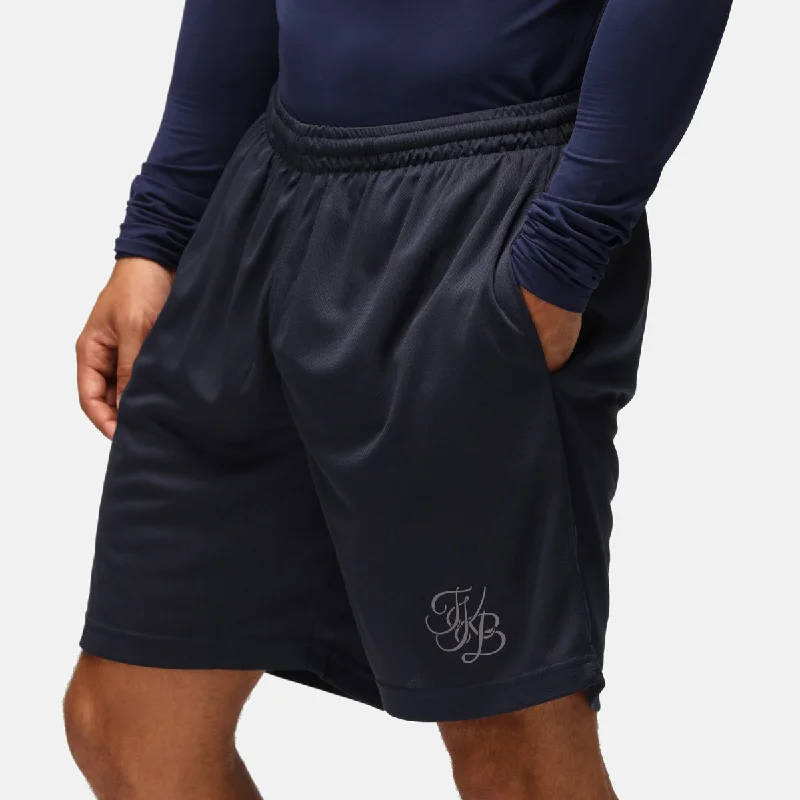 Short Sleeve Shorts-TKB Man Navy Training Shorts