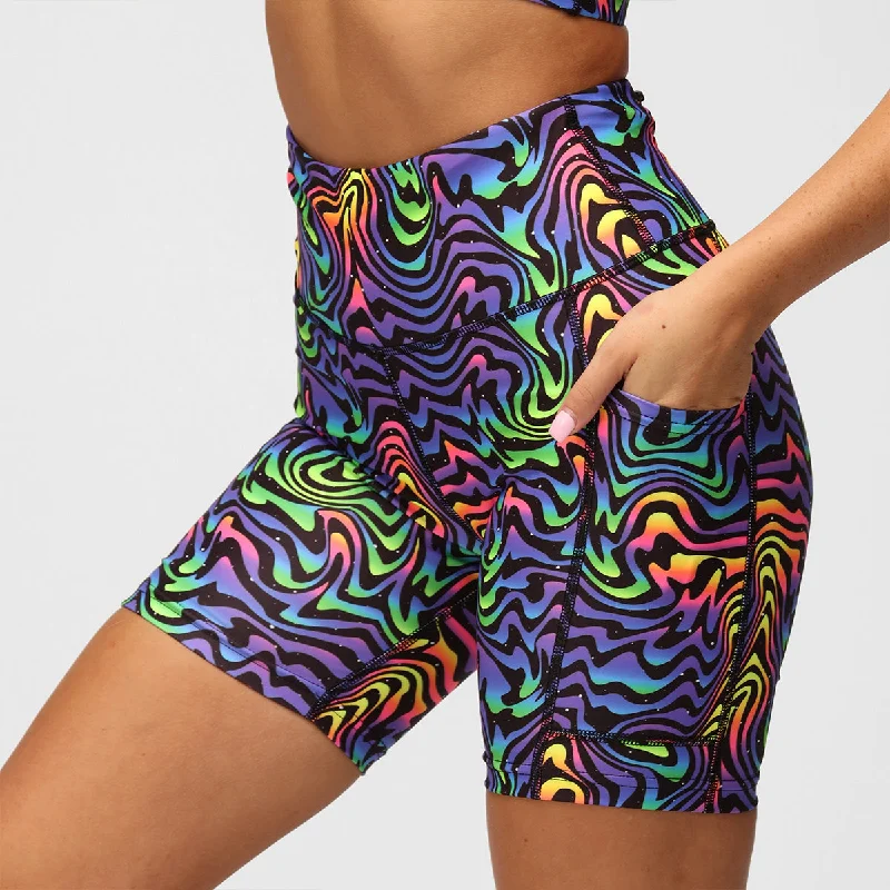 Outdoor Shorts-Cosmic Vortex Running Shorts