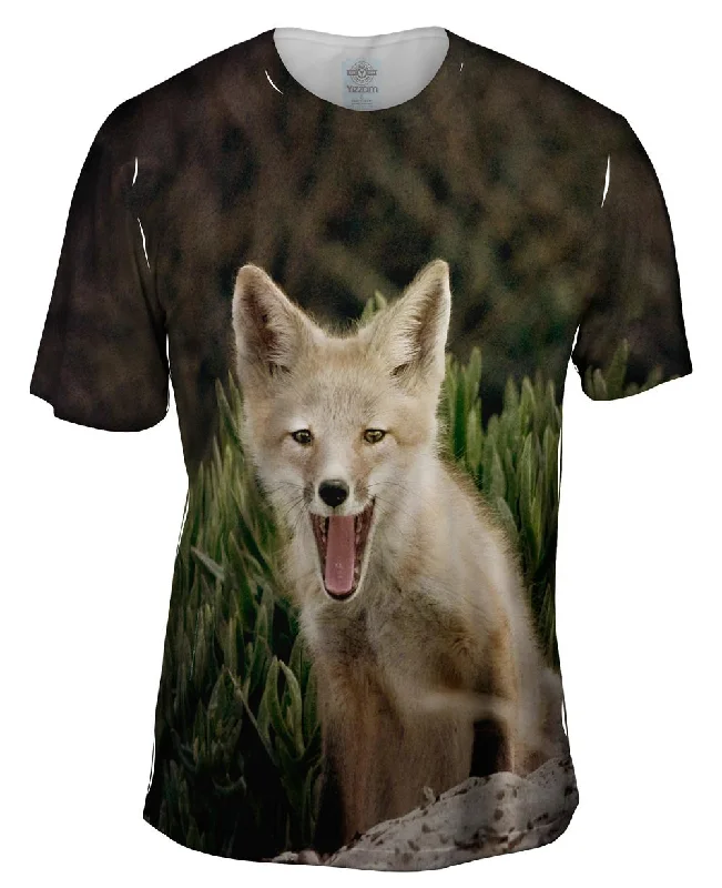 Abstract Design T-shirt-Tall Grass Fox