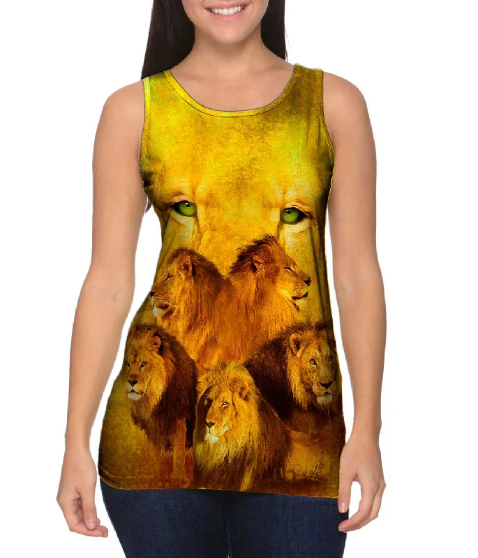 Gym Tank Top-Lion 002