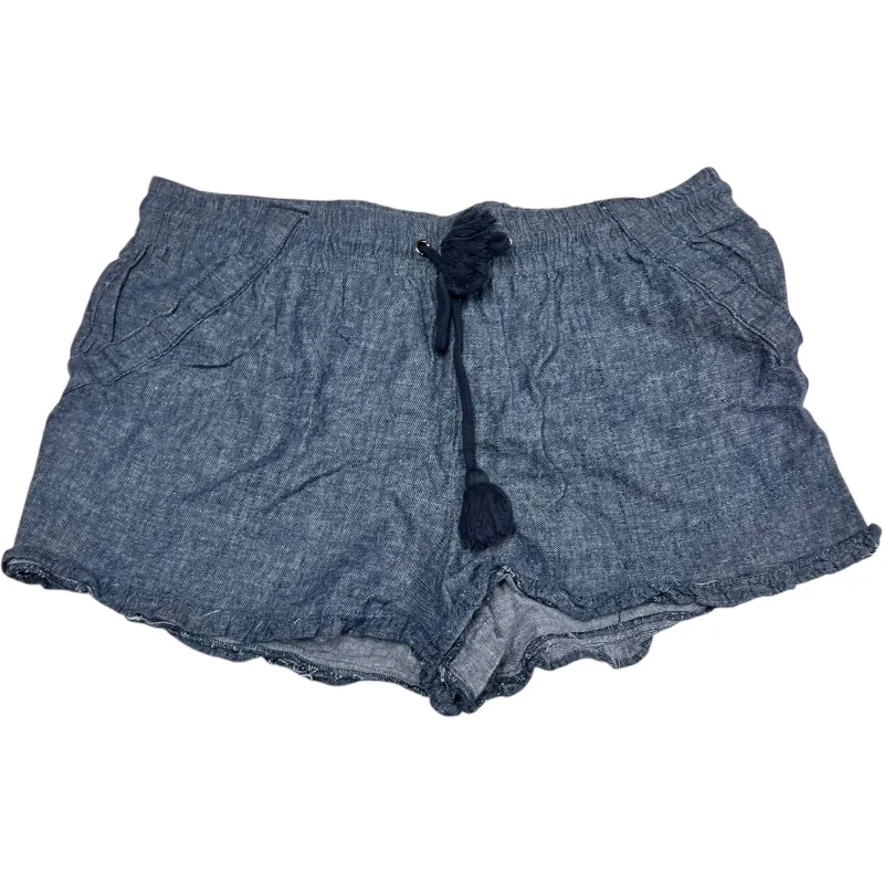 Travel Shorts For Men-Shorts By Rewind In Blue, Size: M