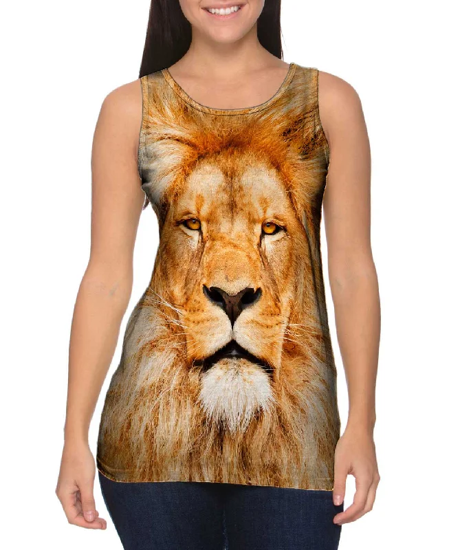 Cotton Tank Top-Lion 001