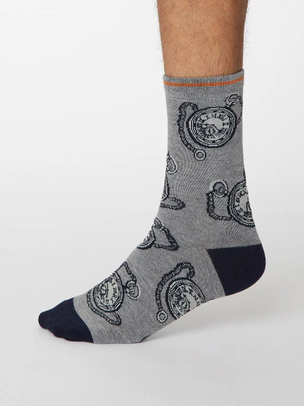 No-show Sport Socks-Momento Socks - Mid Grey Marle