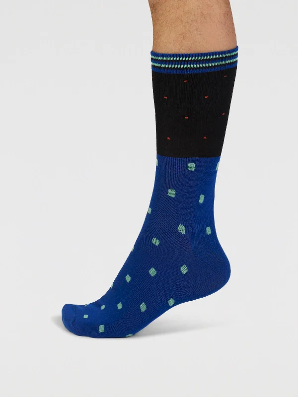 Thick Winter Socks-Rowan Spot Bamboo Socks - Black