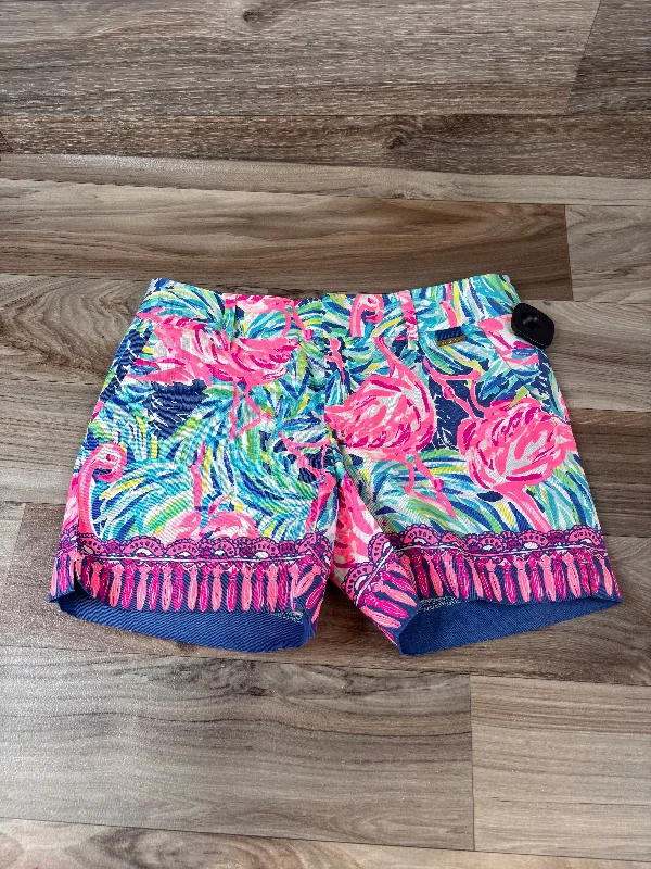 Jogger Shorts-Shorts Designer By Lilly Pulitzer In Blue & Pink, Size: 0