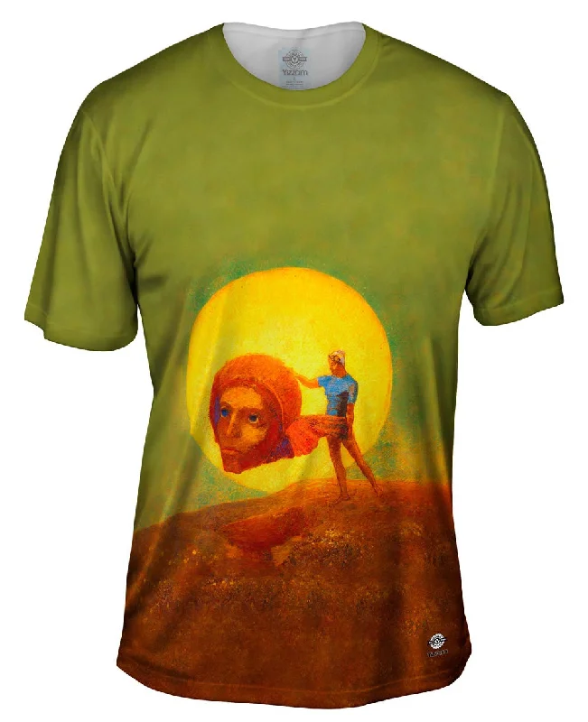 Motivational T-shirt-Odilon Redon - "Figure" (1876)