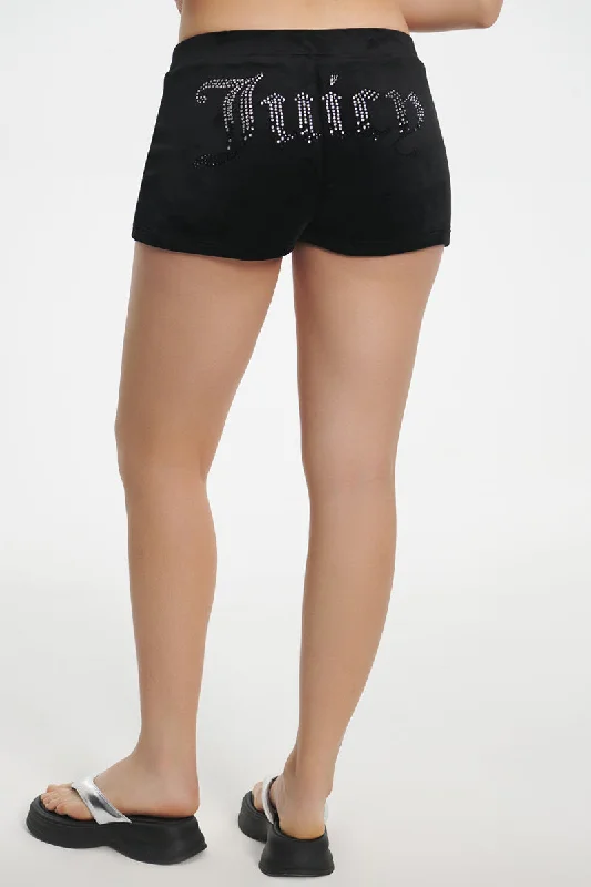 Trendy Shorts-Ombre Big Bling Booty Shorts