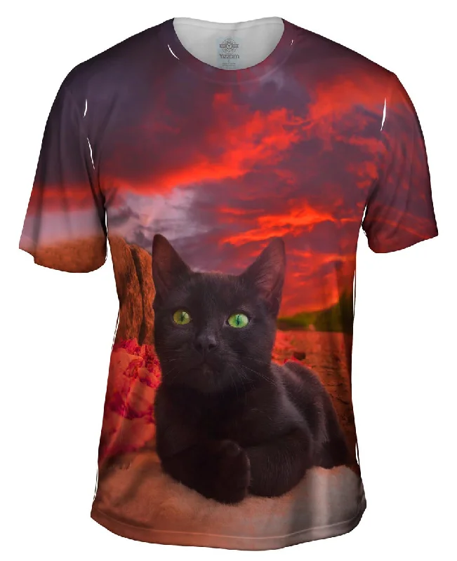 Outdoor Adventure T-shirt-Sunset Kitten