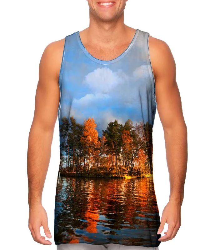 Graphic Tank Top-Lake Vuoksa Russia Finland